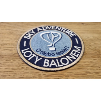 Naszywka okrągła SKY ADVENTURE O NIEBO LEPIEJ!